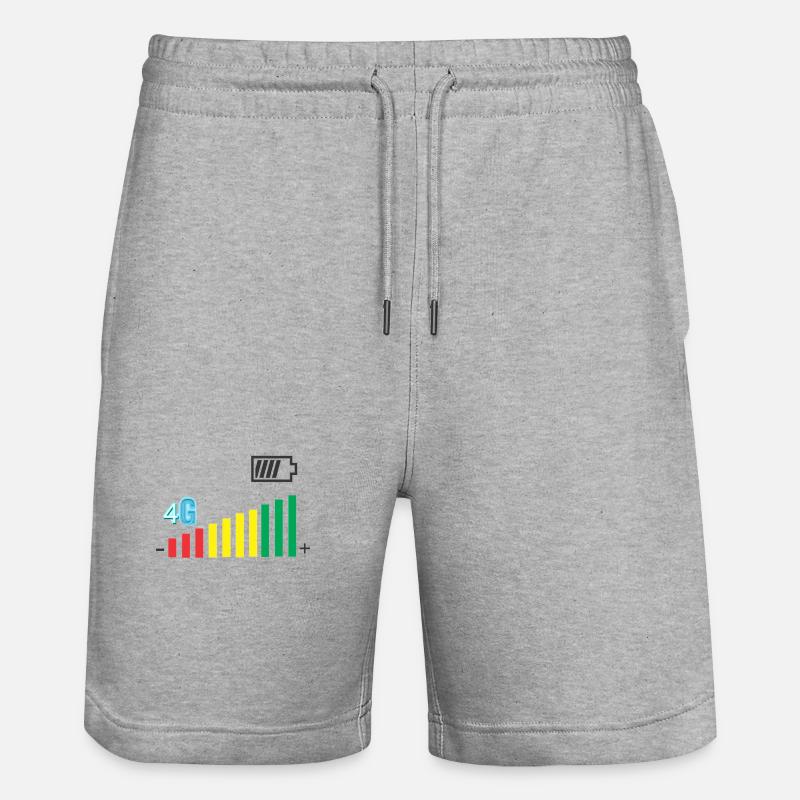 Deckungsgrad - Stanley/Stella Unisex Bio Joggingshorts Trainer  - Grau meliert