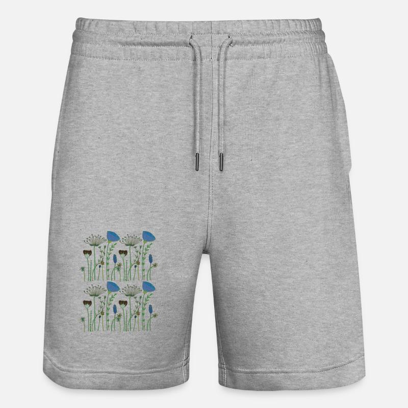 Fleurs séchées - Short de jogging bio TRAINER Stanley/Stella unisexe - gris chiné