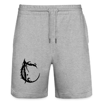 C - Stanley/Stella Unisex Bio Joggingshorts Trainer  - Grau meliert - Vorne - Nik (191cm) & Marisol (170cm)