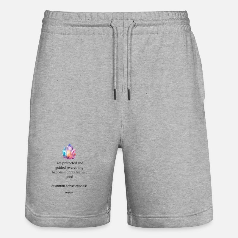 Grappe de couleurs cristallines - Short de jogging bio TRAINER Stanley/Stella unisexe - gris chiné