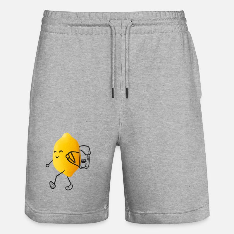 Citron errant - Short de jogging bio TRAINER Stanley/Stella unisexe - gris chiné