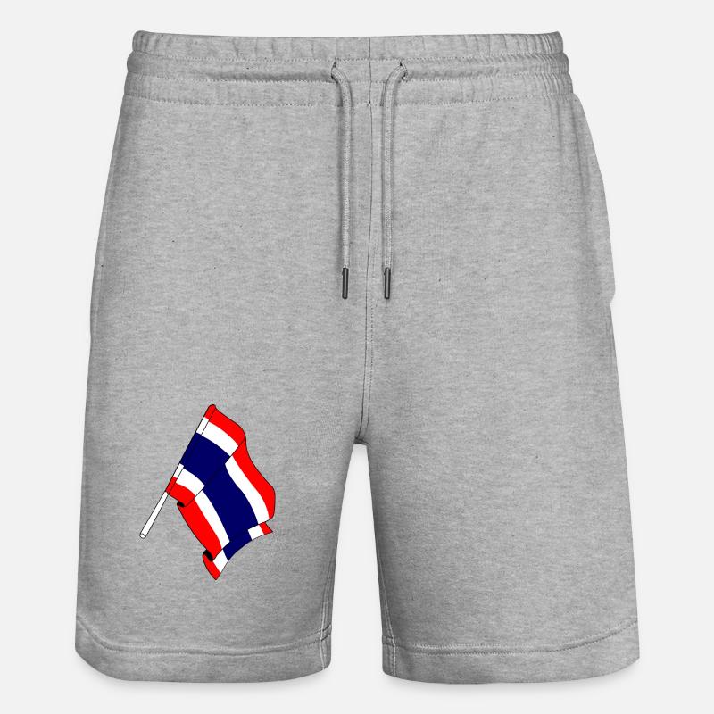 Drapeau de la Thaïlande - Short de jogging bio TRAINER Stanley/Stella unisexe - gris chiné