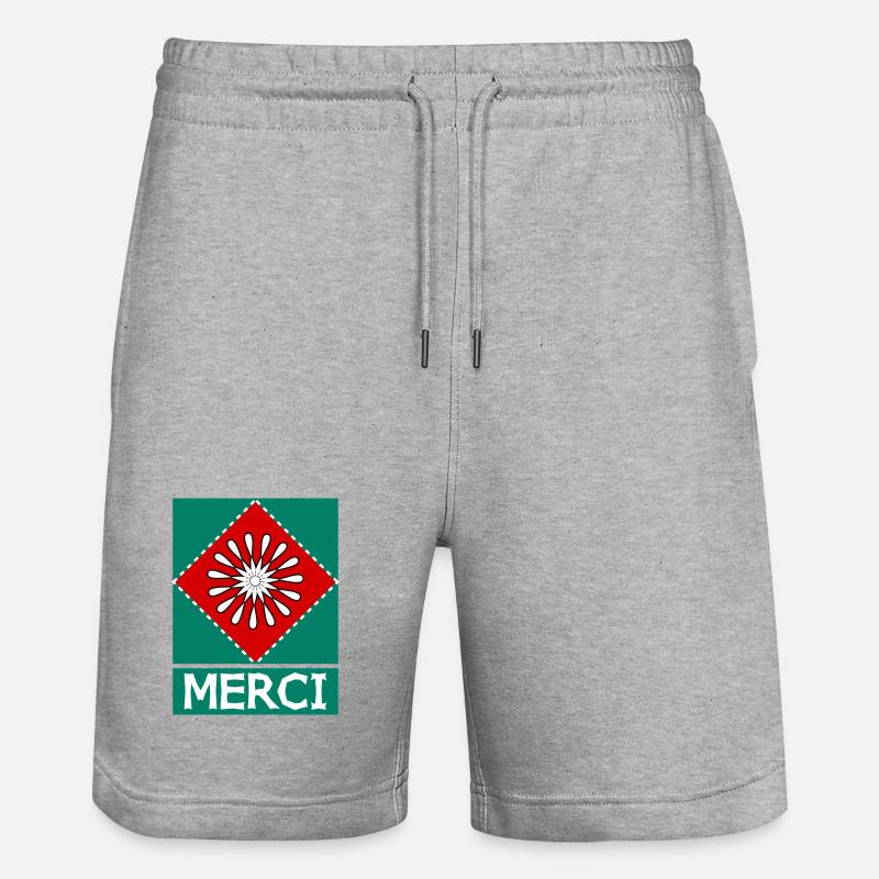 MERCI. MAÎTRESSE. MAÎTRE. MERCI MAÎTRESSE - Short de jogging bio TRAINER Stanley/Stella unisexe - gris chiné