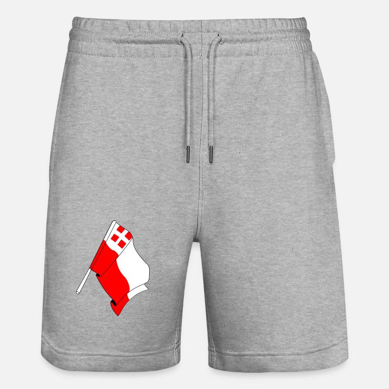 Drapeau de la province d'Utrecht - Short de jogging bio TRAINER Stanley/Stella unisexe - gris chiné