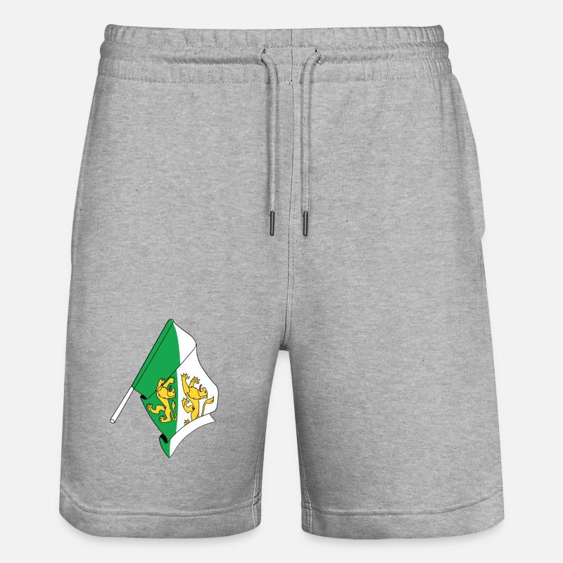 Drapeau : Thurgovie, Suisse - Short de jogging bio TRAINER Stanley/Stella unisexe - gris chiné