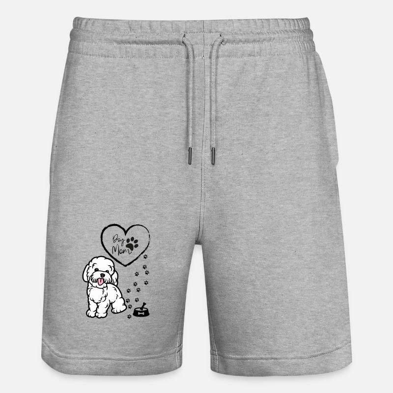 Süßer Hundemama Pullover, Welpenpullover für Frauen - Stanley/Stella Unisex Bio Joggingshorts Trainer  - Grau meliert