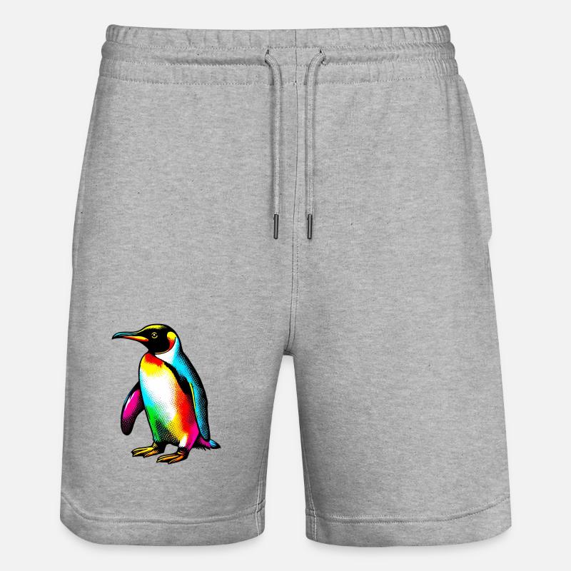 Pingouin - Short de jogging bio TRAINER Stanley/Stella unisexe - gris chiné