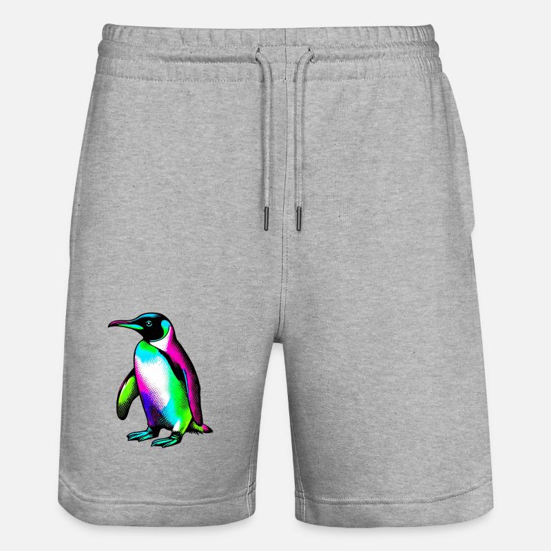 Pingouin - Short de jogging bio TRAINER Stanley/Stella unisexe - gris chiné