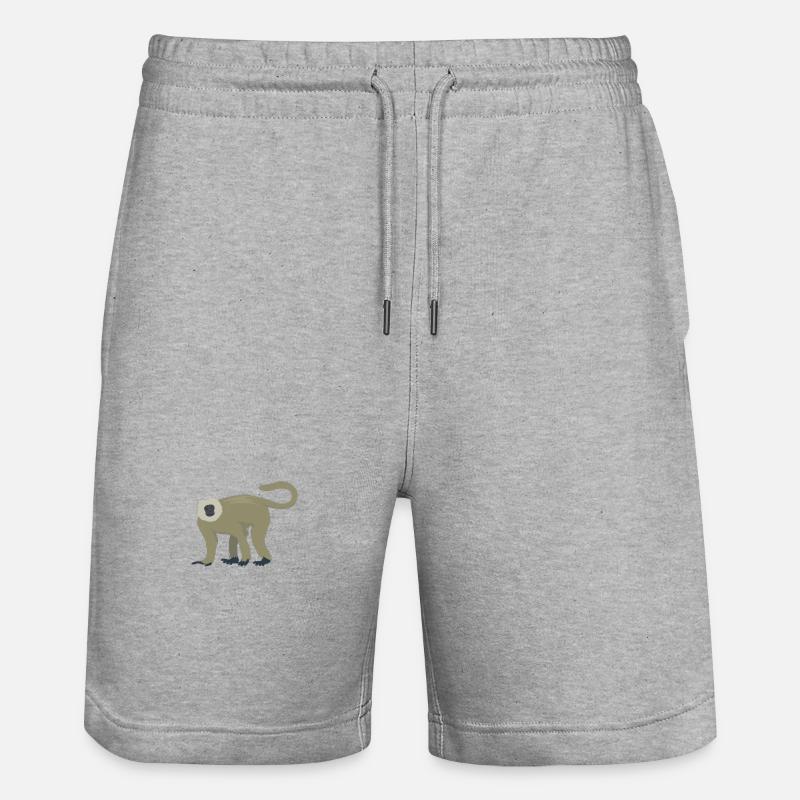 Langur élégant - Short de jogging bio TRAINER Stanley/Stella unisexe - gris chiné
