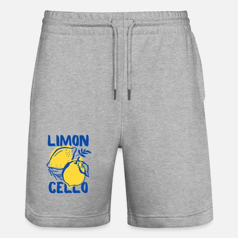 Limoncello (limoncello) - Ekologiczne spodenki dresowe typu unisex Stanley/Stella Trainer - szary melanż
