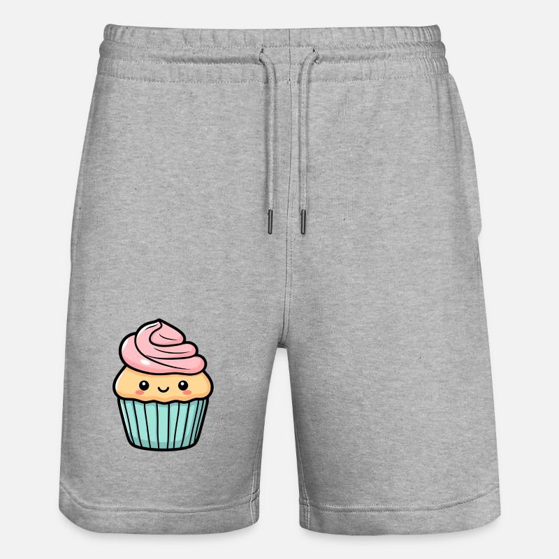 Cupcake - Short de jogging bio TRAINER Stanley/Stella unisexe - gris chiné