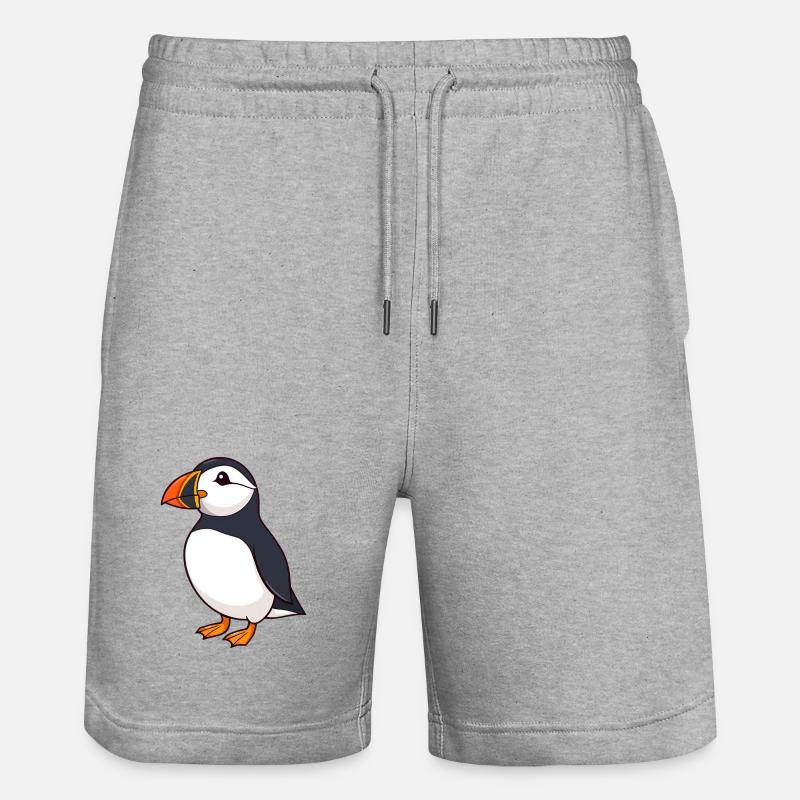 Macareux Papageientaucher - Short de jogging bio TRAINER Stanley/Stella unisexe - gris chiné