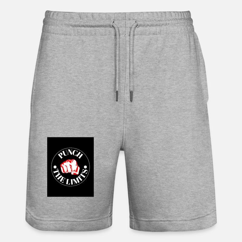 Emblème Punch the Limits - Short de jogging bio TRAINER Stanley/Stella unisexe - gris chiné