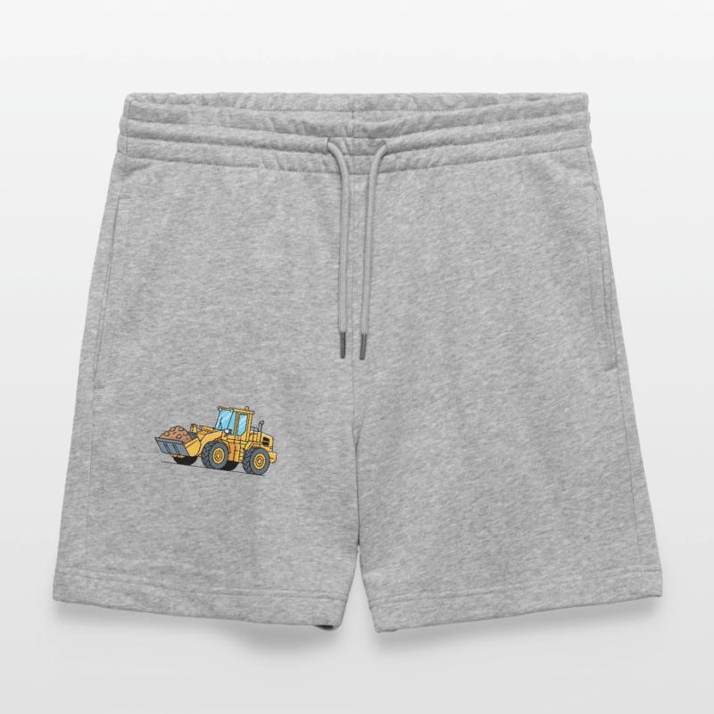 Wheel loader construction machine Stanley/Stella Trainer Unisex Organic Jogging Shorts