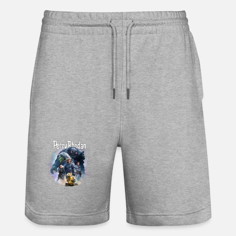 L’ÉQUIPAGE DE PERRY RHODAN - Short de jogging bio TRAINER Stanley/Stella unisexe - gris chiné
