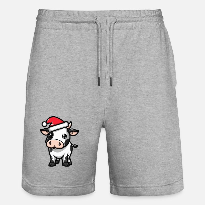 Noël de vache - Short de jogging bio TRAINER Stanley/Stella unisexe - gris chiné