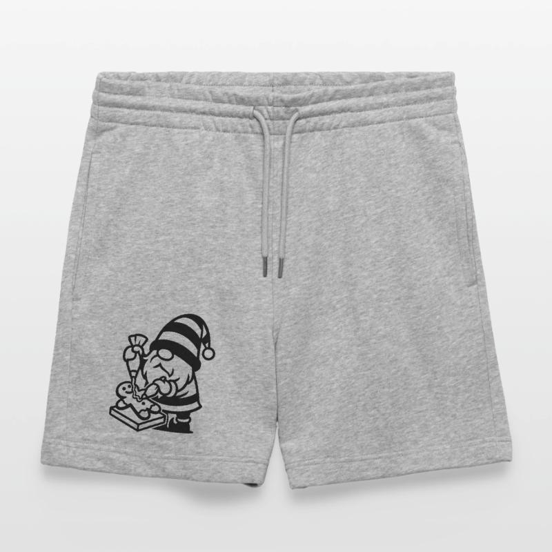 Gingerbread Baking Gnome Stanley/Stella Trainer Unisex Organic Jogging Shorts