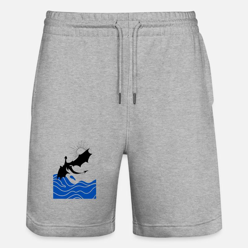 Dragon un - Short de jogging bio TRAINER Stanley/Stella unisexe - gris chiné