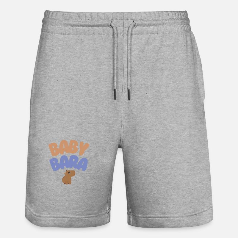 Bébé Bara Capybara - Short de jogging bio TRAINER Stanley/Stella unisexe - gris chiné