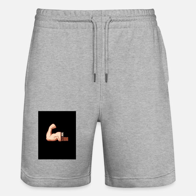 Be Strong - Short de jogging bio TRAINER Stanley/Stella unisexe - gris chiné