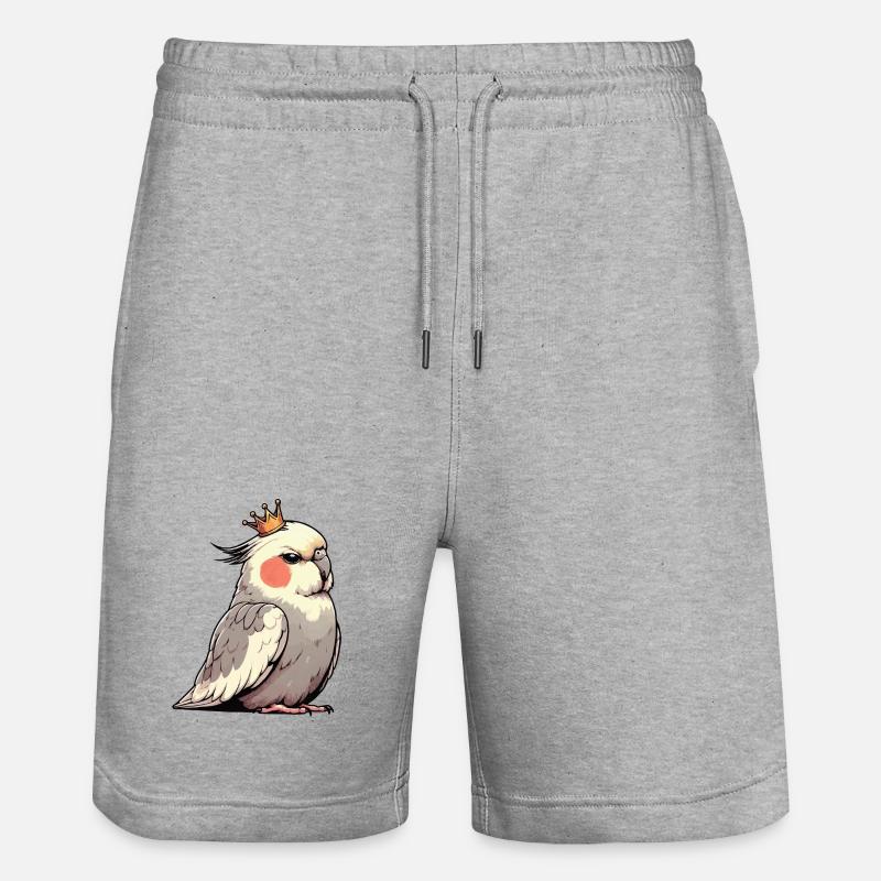 Calopsitte Calopsitte Calopsitte Oiseau calopsitte - Short de jogging bio TRAINER Stanley/Stella unisexe - gris chiné
