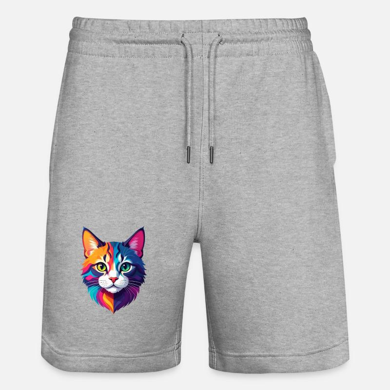 Chat - Short de jogging bio TRAINER Stanley/Stella unisexe - gris chiné