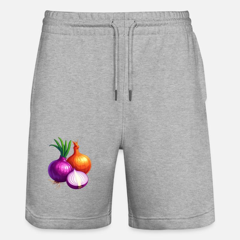 Cipolle - Pantaloncini da jogger ecologici unisex Trainer di Stanley/Stella - grigio melange