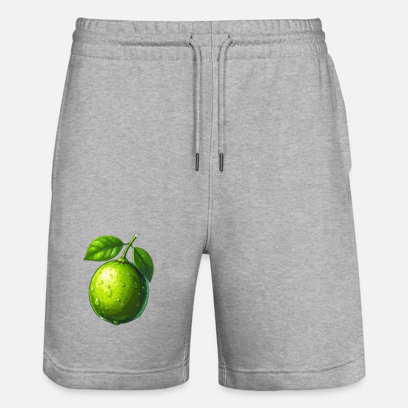 Chaux - Short de jogging bio TRAINER Stanley/Stella unisexe - gris chiné