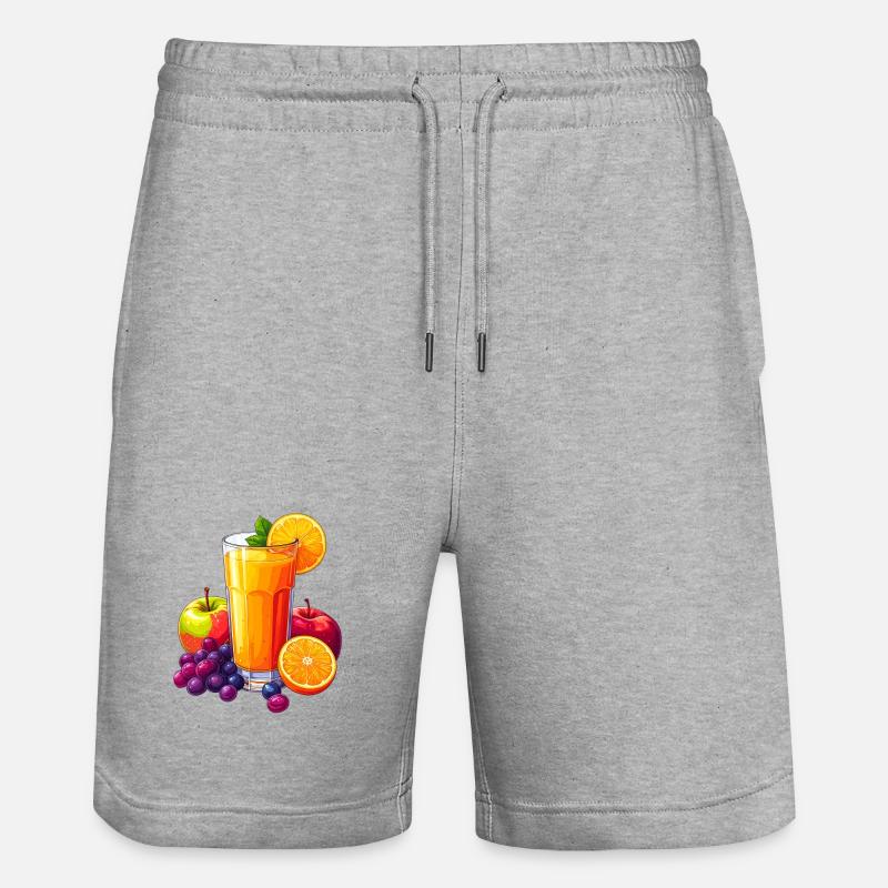 Jus multivitaminé - Short de jogging bio TRAINER Stanley/Stella unisexe - gris chiné