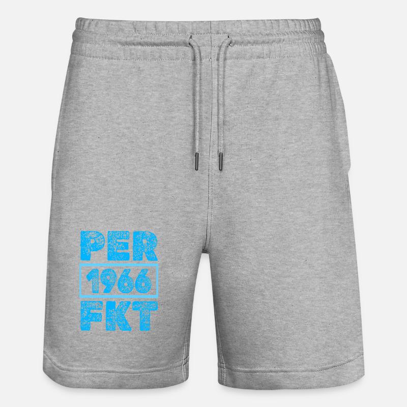 Perfektioniert 1966 - Stanley/Stella Unisex Bio Joggingshorts Trainer  - Grau meliert