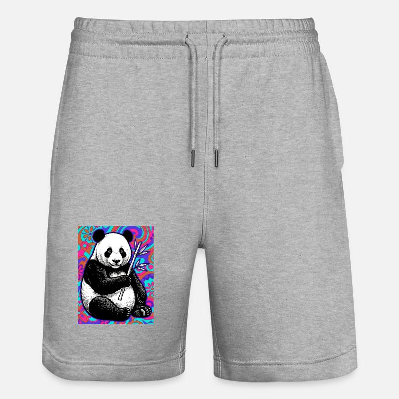 panda - Short de jogging bio TRAINER Stanley/Stella unisexe - gris chiné