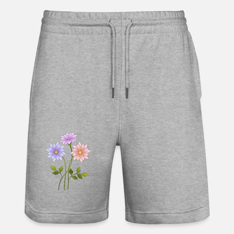Fleur - Short de jogging bio TRAINER Stanley/Stella unisexe - gris chiné