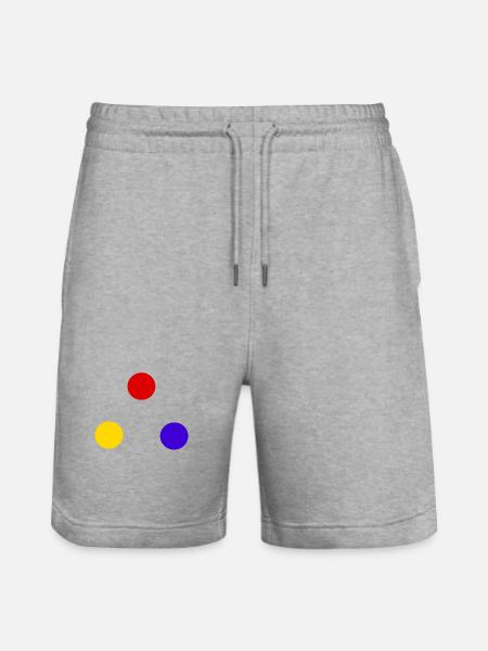 Sphären der Primärfarbe - Stanley/Stella Unisex Bio Joggingshorts Trainer  - Grau meliert