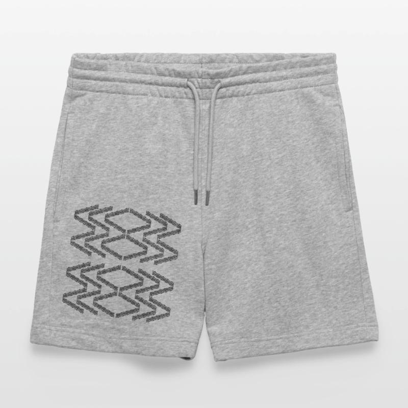 Zigzag pattern Stanley/Stella Trainer Unisex Organic Jogging Shorts
