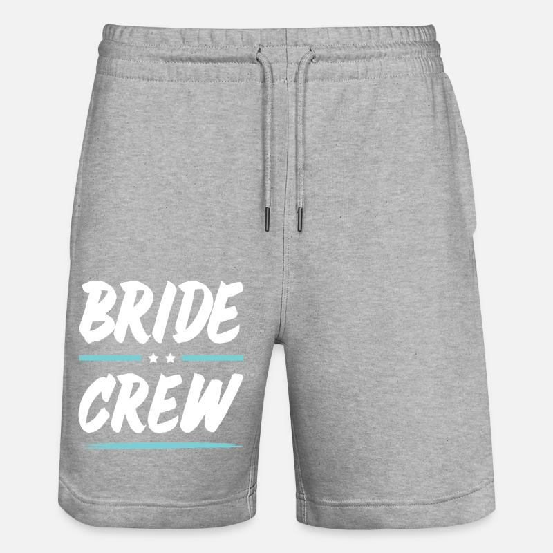 Équipage de la mariée - Short de jogging bio TRAINER Stanley/Stella unisexe - gris chiné