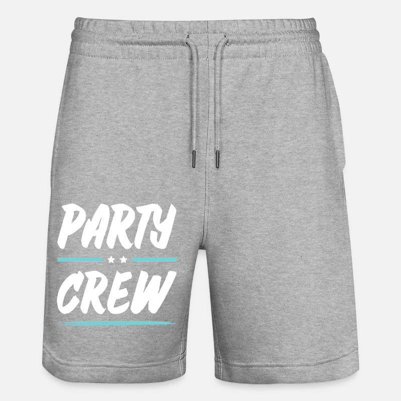 Équipe de fête - Short de jogging bio TRAINER Stanley/Stella unisexe - gris chiné