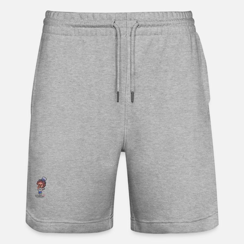 Armée de Jésus - Short de jogging bio TRAINER Stanley/Stella unisexe - gris chiné