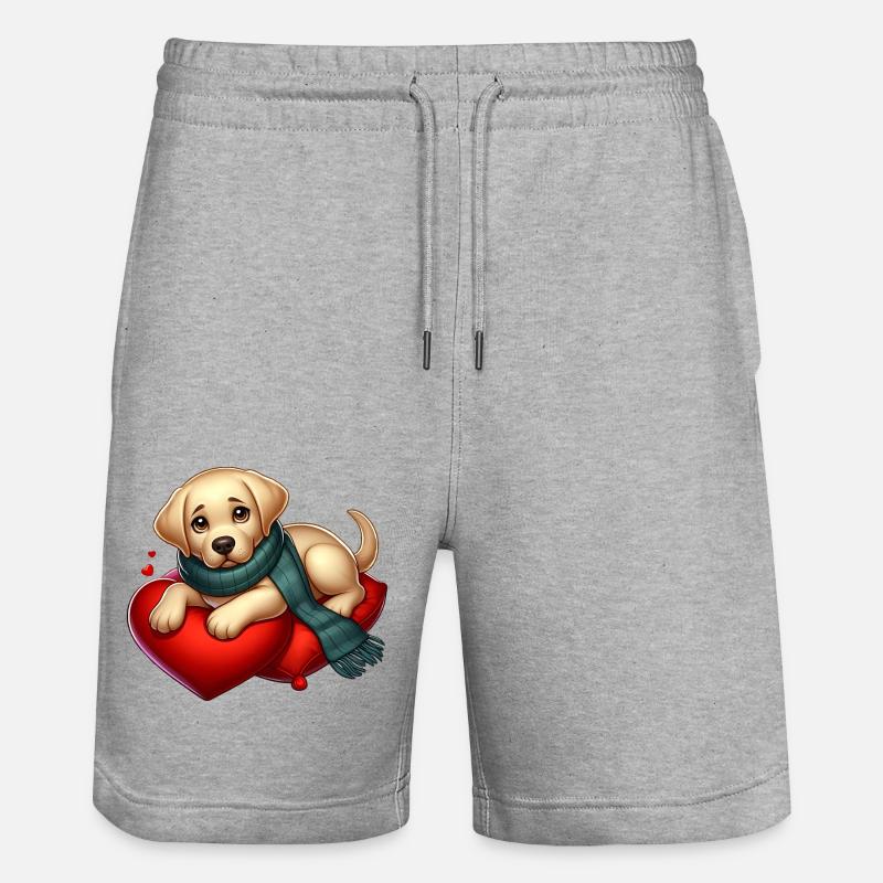 Chiot Labradoe Retriever - Short de jogging bio TRAINER Stanley/Stella unisexe - gris chiné