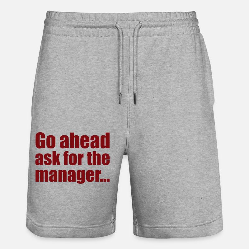 Gérant - Short de jogging bio TRAINER Stanley/Stella unisexe - gris chiné