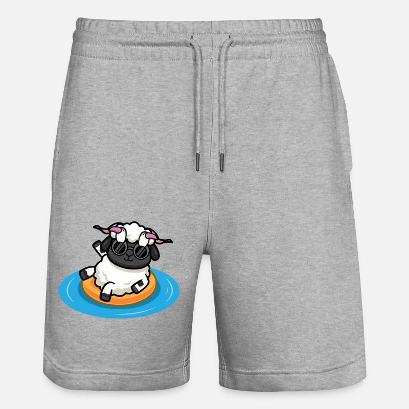 Moutons d'été - Short de jogging bio TRAINER Stanley/Stella unisexe - gris chiné