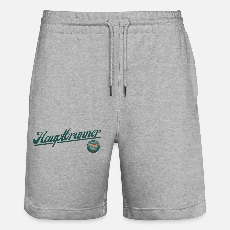 Hauptbrunner - Stanley/Stella Unisex Bio Joggingshorts Trainer  - Grau meliert