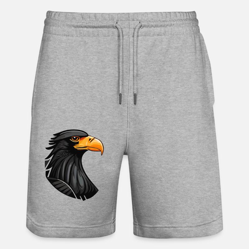 Adler - Stanley/Stella Unisex Bio Joggingshorts Trainer  - Grau meliert
