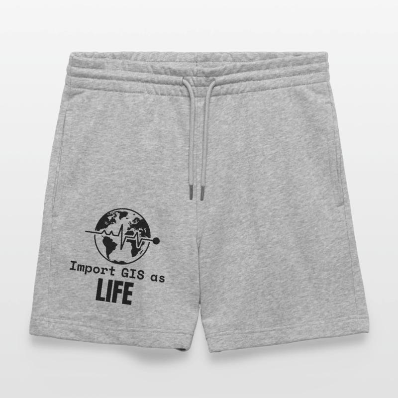 GIS Life Geospatial Mapping Data Analysis Stanley/Stella Trainer Unisex Organic Jogging Shorts