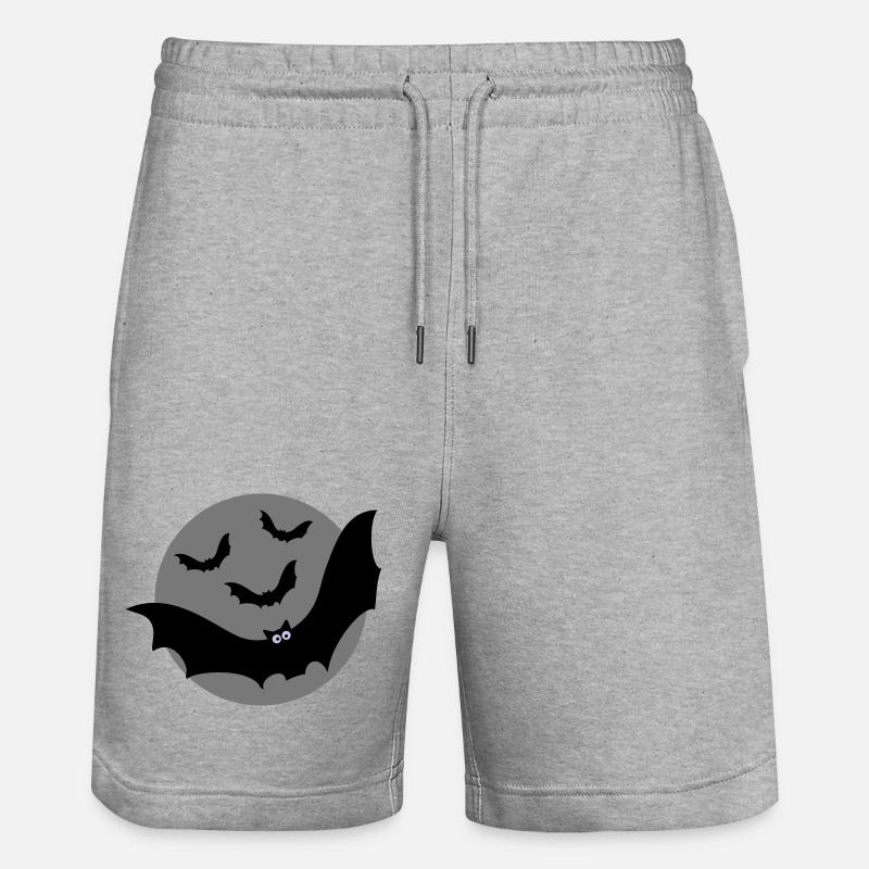 Les chauves-souris - Short de jogging bio TRAINER Stanley/Stella unisexe - gris chiné