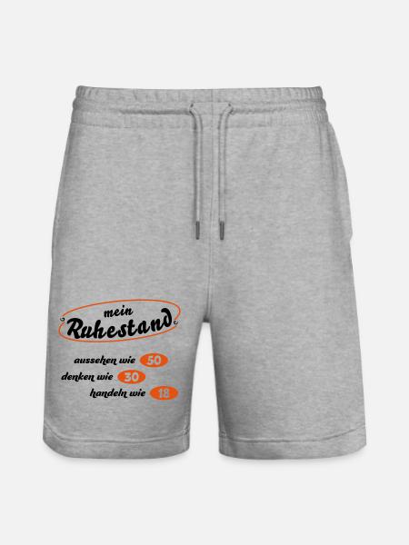 ruhestand - Stanley/Stella Unisex Bio Joggingshorts Trainer - Grau meliert