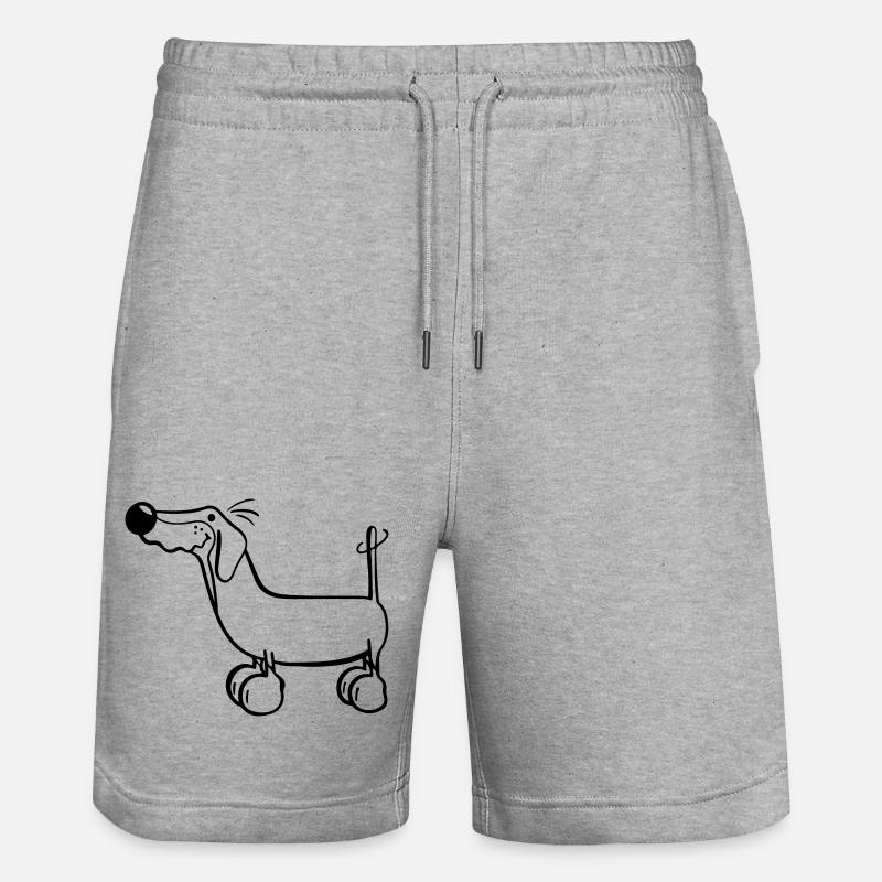 Teckel - Short de jogging bio TRAINER Stanley/Stella unisexe - gris chiné