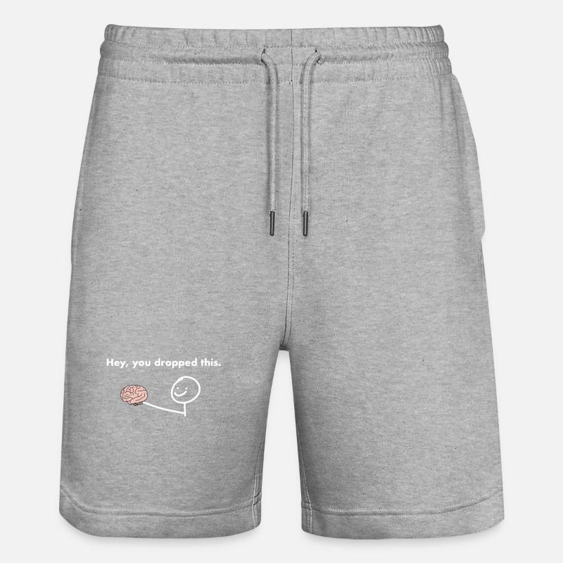 Hé, tu as laissé tomber ça - Short de jogging bio TRAINER Stanley/Stella unisexe - gris chiné