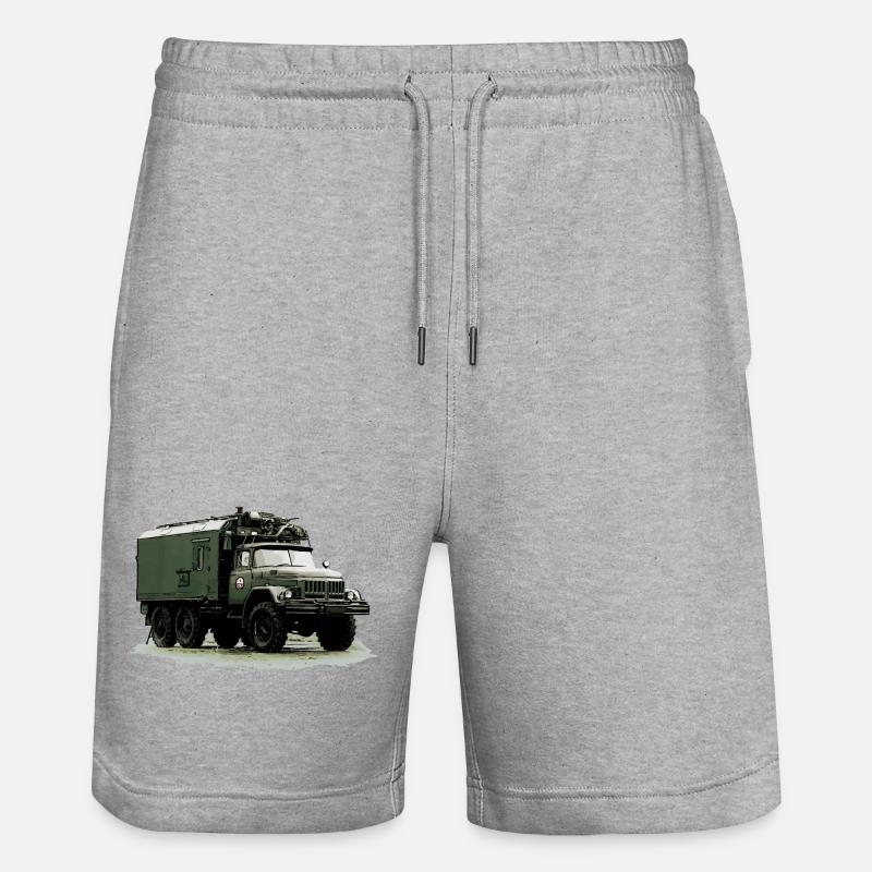 ZIL 131 KO - Short de jogging bio TRAINER Stanley/Stella unisexe - gris chiné