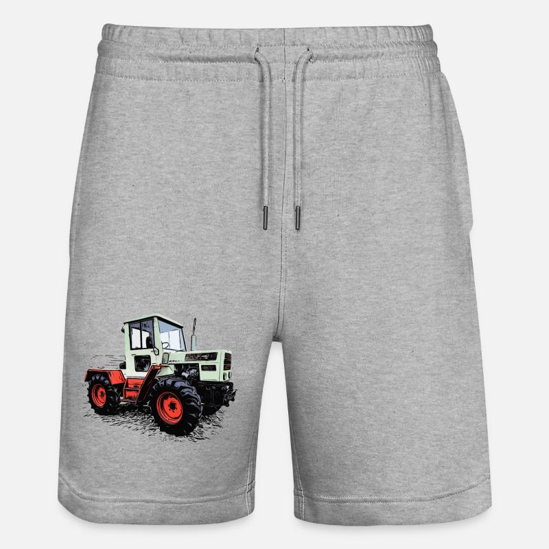 MB trac 65 70 Traktor - Stanley/Stella Unisex Bio Joggingshorts Trainer - Grau meliert