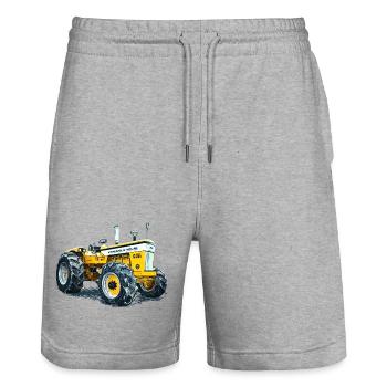 Minneapolis Traktor G1000 - Stanley/Stella Unisex Bio Joggingshorts Trainer  - Grau meliert - Vorne - Nik (191cm) & Marisol (170cm)